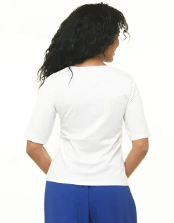 Christine Laure T-shirts|Hauts*T-shirt blanc 100% coton