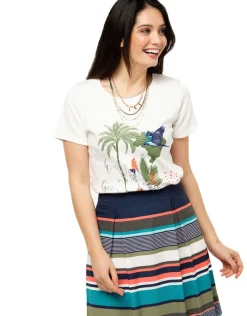 Christine Laure T-shirts|Hauts*T-shirt blanc 100% coton