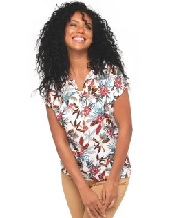 Christine Laure T-shirts|Hauts*T-shirt blanc fleuri