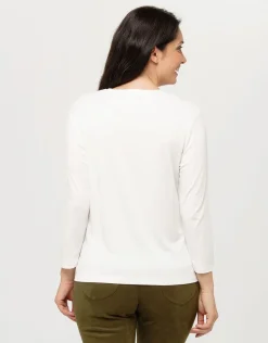 Christine Laure T-shirts|Hauts*T-shirt blanc imprimé