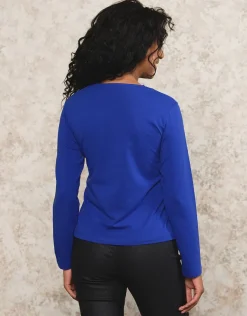 Christine Laure T-shirts|Hauts*T-shirt bleu coton