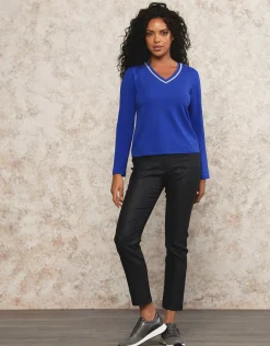 Christine Laure T-shirts|Hauts*T-shirt bleu coton