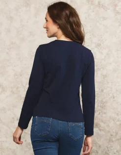 Christine Laure T-shirts|Hauts*T-shirt bleu coton