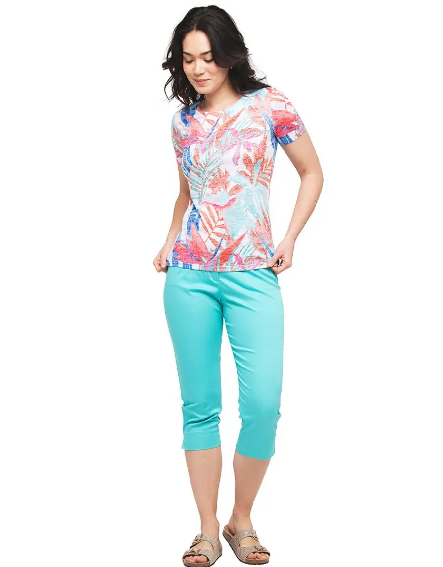 Christine Laure T-shirts|Hauts*T-shirt bleu imprimé