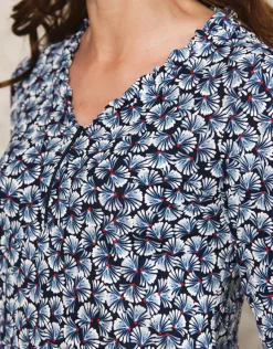 Christine Laure T-shirts|Hauts*T-shirt bleu imprimé