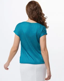 Christine Laure T-shirts|Hauts*T-shirt bleu motif fleuri