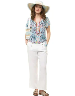 Christine Laure Hauts|T-shirts*T-shirt bleu turquoise