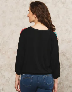 Christine Laure T-shirts|Hauts*T-shirt blousant noir