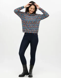 Christine Laure T-shirts|Hauts*T-shirt chaud motif bleu