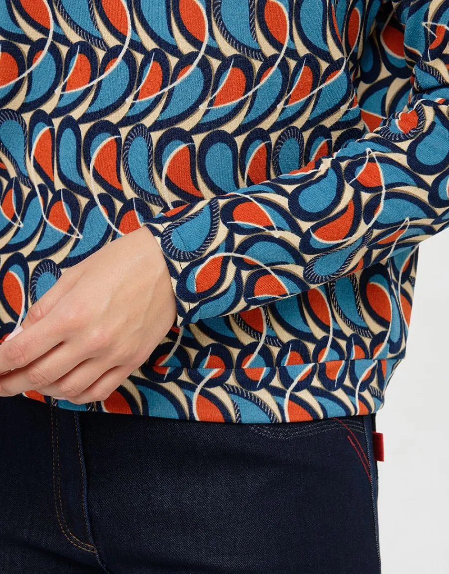 Christine Laure T-shirts|Hauts*T-shirt chaud motif bleu