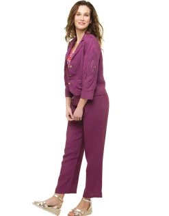 Christine Laure Hauts|T-shirts*T-shirt chic violet motif