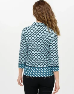 Christine Laure T-shirts|Hauts*T-shirt col chemise bleu