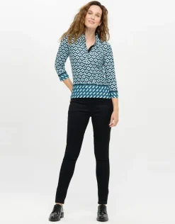 Christine Laure T-shirts|Hauts*T-shirt col chemise bleu