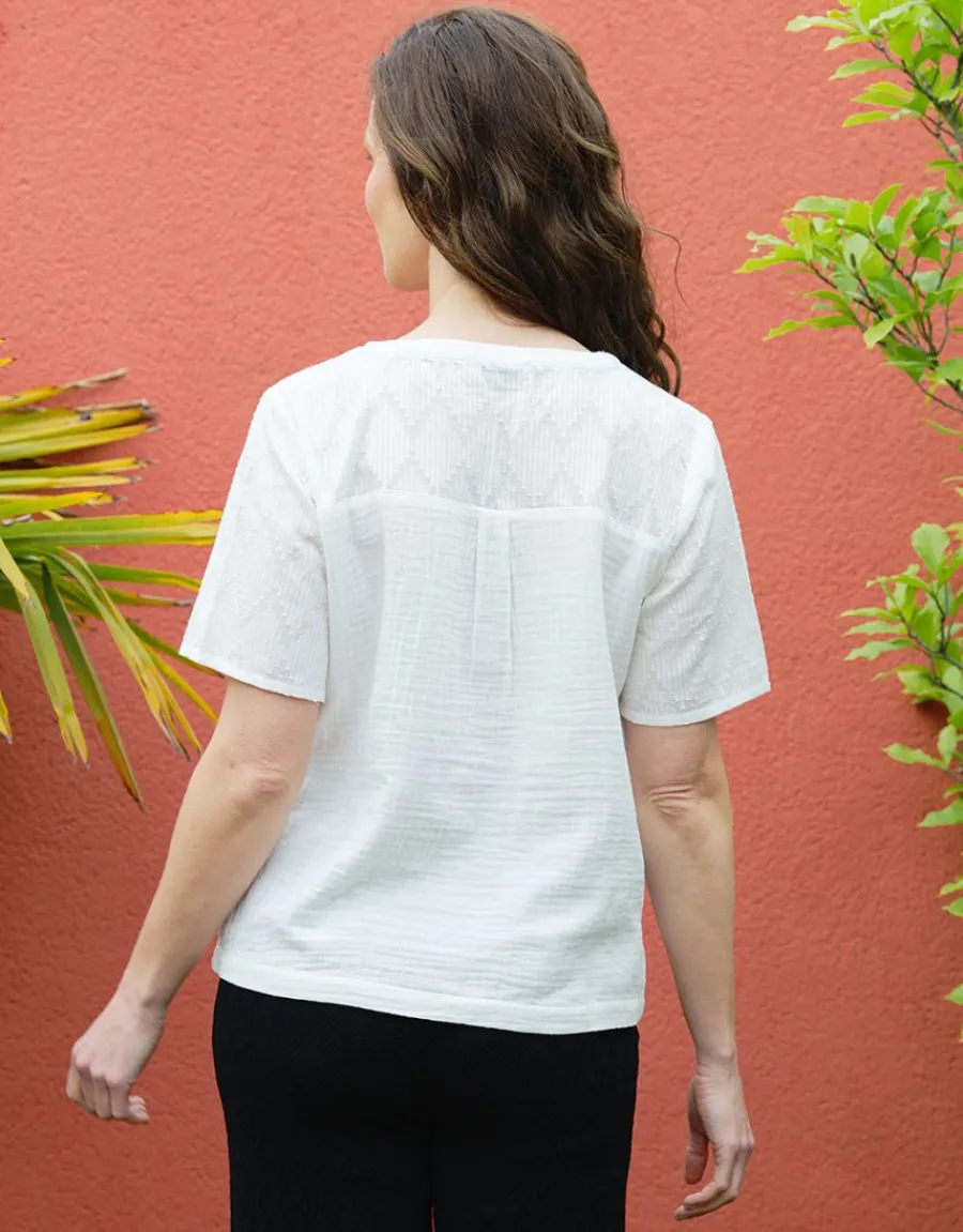 Christine Laure Chemisiers & Blouses|Hauts*T-shirt coton blanc
