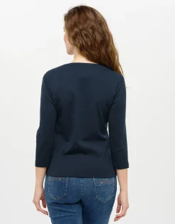 Christine Laure T-shirts|Hauts*T-shirt coton bleu motif