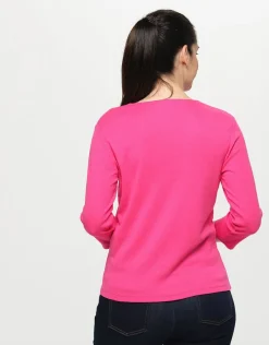 Christine Laure T-shirts|Hauts*T-shirt coton modal rose