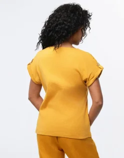 Christine Laure T-shirts|Hauts*T-shirt coton ocre