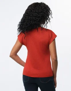 Christine Laure T-shirts|Hauts*T-shirt coton terracotta