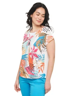 Christine Laure T-shirts|Hauts*T-shirt écru floral