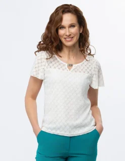 Christine Laure T-shirts|Hauts*T-shirt dentelle chic