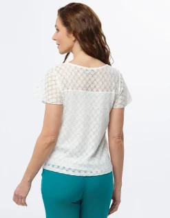 Christine Laure T-shirts|Hauts*T-shirt dentelle chic