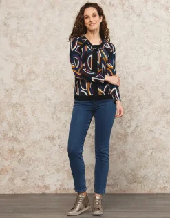 Christine Laure T-shirts|Hauts*T-shirt doux motif noir