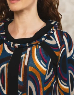 Christine Laure T-shirts|Hauts*T-shirt doux motif noir