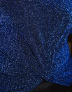 Christine Laure Chemisiers & Blouses|Hauts*T-shirt drapé chic bleu