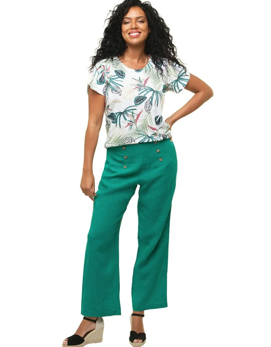 Christine Laure T-shirts|Hauts*T-shirt feuillage blanc