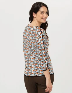 Christine Laure T-shirts|Hauts*T-shirt fluide bleu