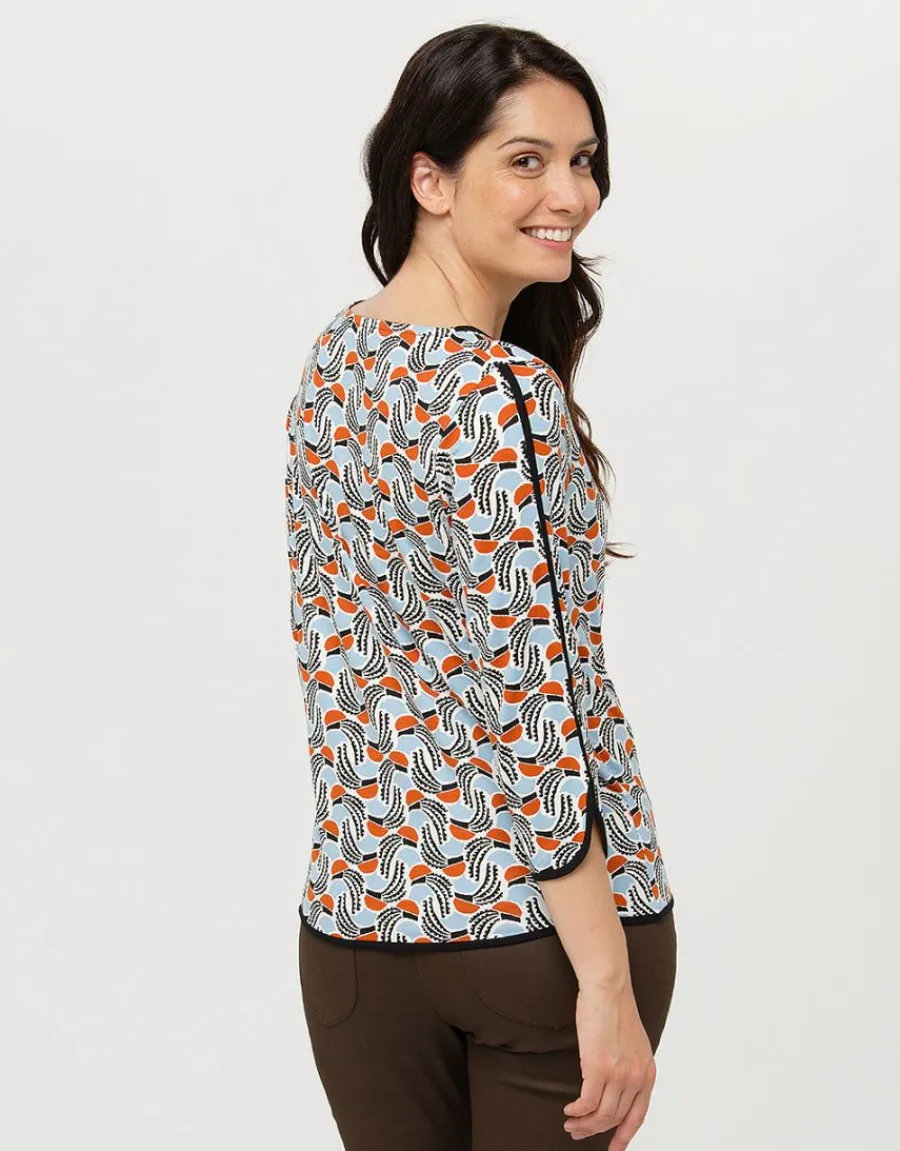 Christine Laure T-shirts|Hauts*T-shirt fluide bleu