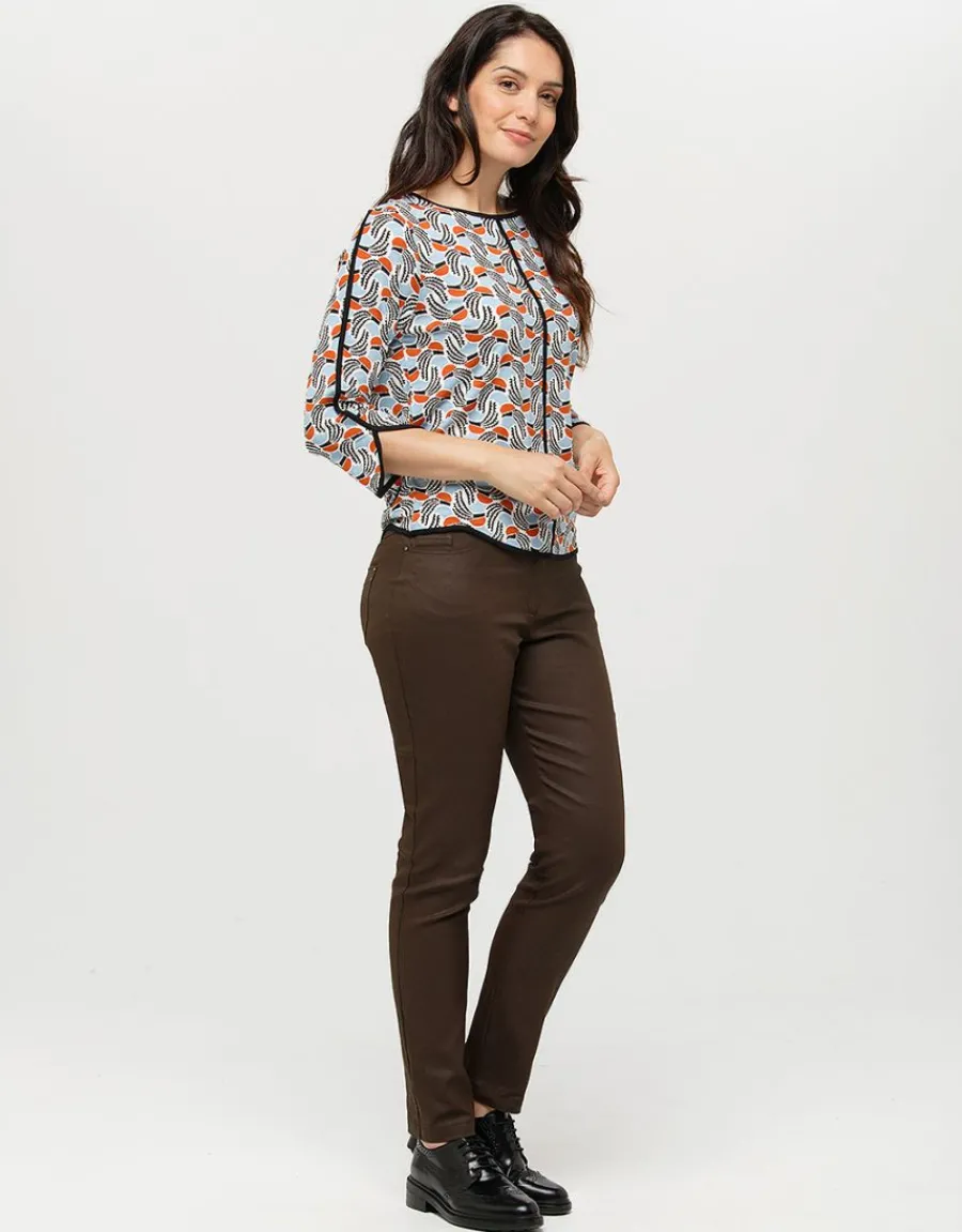 Christine Laure T-shirts|Hauts*T-shirt fluide bleu