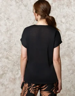 Christine Laure T-shirts|Hauts*T-shirt fluide noir