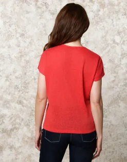 Christine Laure T-shirts|Hauts*T-shirt fluide rouge