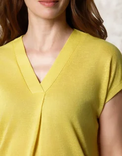 Christine Laure T-shirts|Hauts*T-shirt fluide vert anis