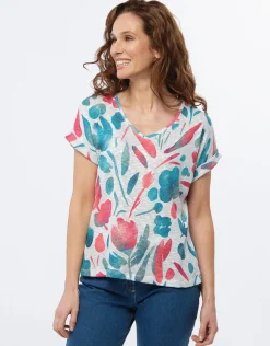 Christine Laure T-shirts|Hauts*T-shirt imprimé brillant