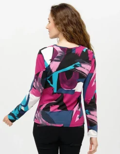 Christine Laure T-shirts|Hauts*T-shirt imprimé fuchsia