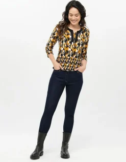 Christine Laure T-shirts|Hauts*T-shirt imprimé ocre