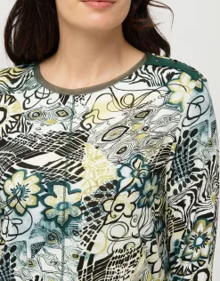 Christine Laure T-shirts|Hauts*T-shirt imprimé vert