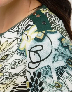 Christine Laure T-shirts|Hauts*T-shirt imprimé vert