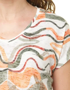 Christine Laure T-shirts|Hauts*T-shirt kaki orange