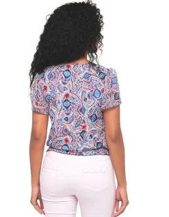 Christine Laure T-shirts|Hauts*T-shirt motif bleu