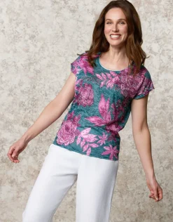 Christine Laure T-shirts|Hauts*T-shirt motif violet