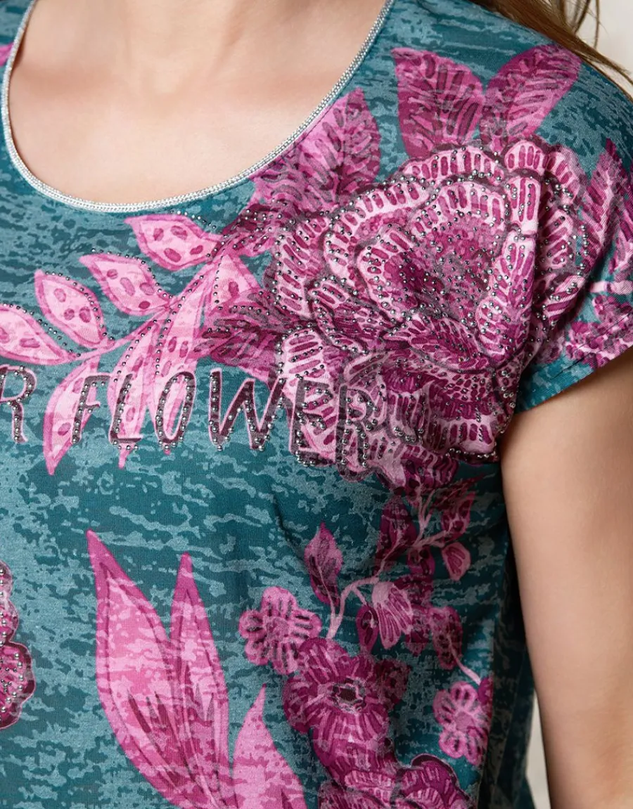 Christine Laure T-shirts|Hauts*T-shirt motif violet