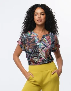 Christine Laure T-shirts|Hauts*T-shirt multicolore motif