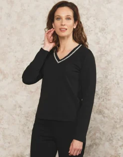 Christine Laure T-shirts|Hauts*T-shirt noir coton