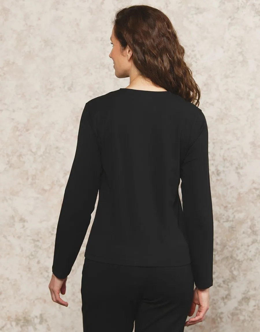 Christine Laure T-shirts|Hauts*T-shirt noir coton