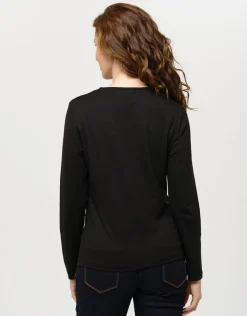 Christine Laure T-shirts|Hauts*T-shirt noir motif pop