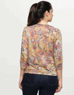Christine Laure T-shirts|Hauts*T-shirt ocre floral