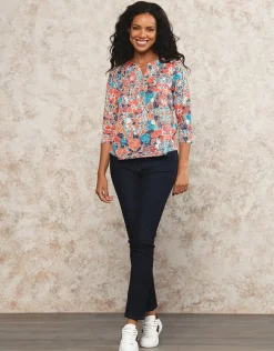 Christine Laure T-shirts|Hauts*T-shirt orange imprimé